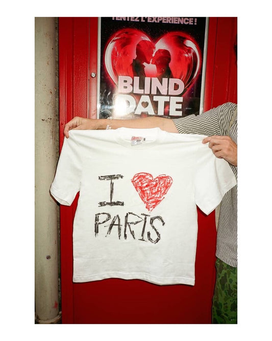 HAND DRAWN I<3 PARIS TSHIRT